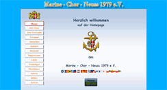 Desktop Screenshot of marine-chor-neuss.de